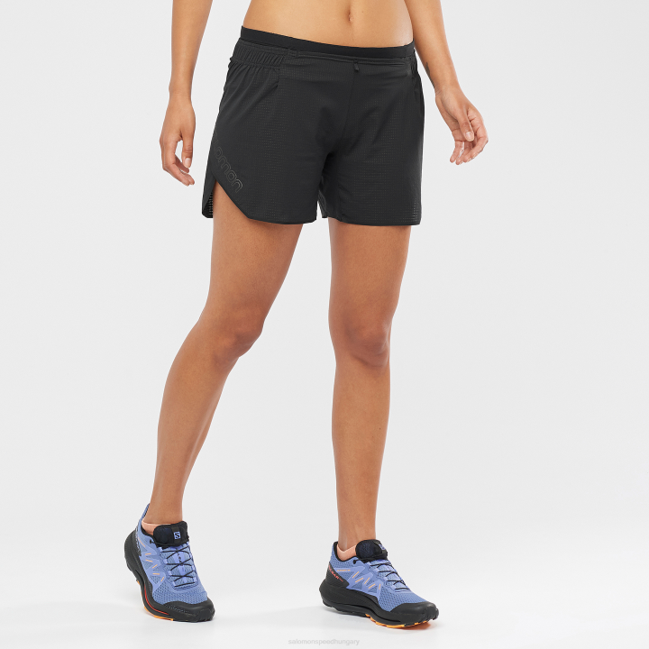 T8841809 Salomon fekete női rövidnadrág sense aero 5'' fekete