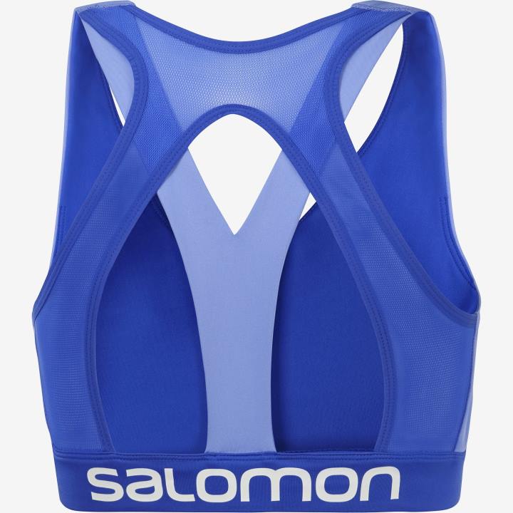 T8842476 Salomon provence/tengerkék áttetsző cross run melltartó női provence tengeri kék áttetsző