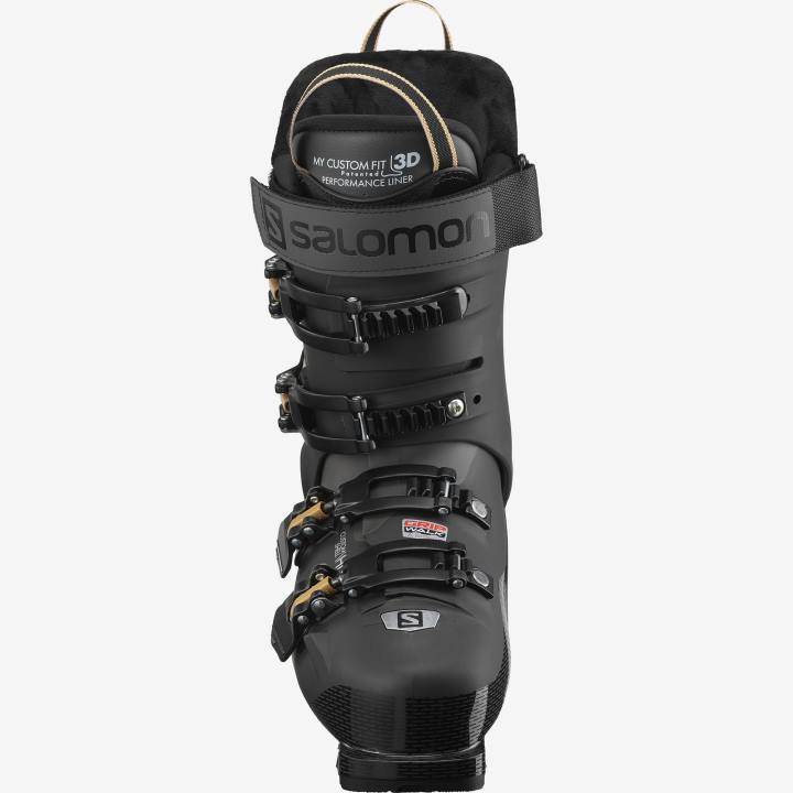 T8841889 Salomon fekete-belluga-arany csillogású női on-piste csizma s/pro hv 90 black-belluga