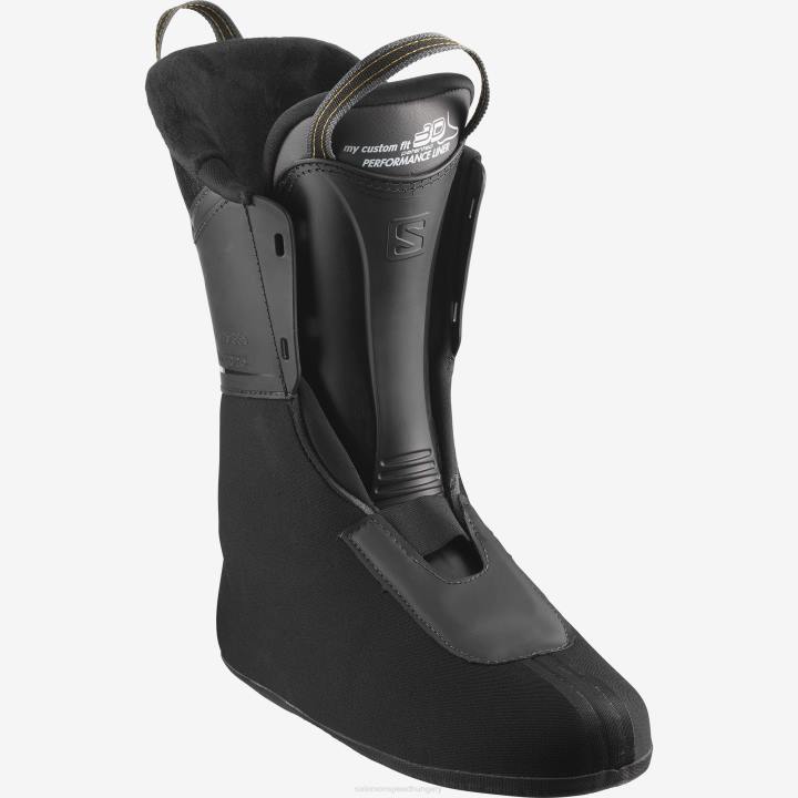 T8841890 Salomon fekete-belluga-arany csillogású női on-piste csizma s/pro hv 90 black-belluga-golden glaw