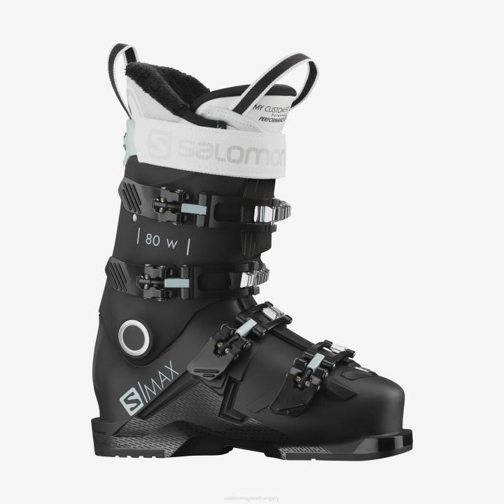 T8841891 Salomon fekete-sterling kék-fehér női on-piste csizma s/max 80 fekete-sterling kék-fehér