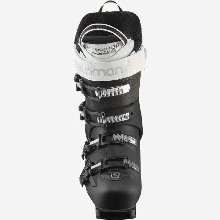 T8841891 Salomon fekete-sterling kék-fehér női on-piste csizma s/max 80 fekete-sterling kék-fehér