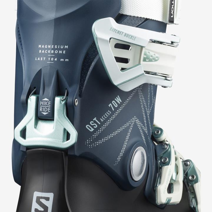 T8841900 Salomon benzines kék-fehér-lövő tenger női all-mountain csizma qst access 70 kék-fehér-shooting sea