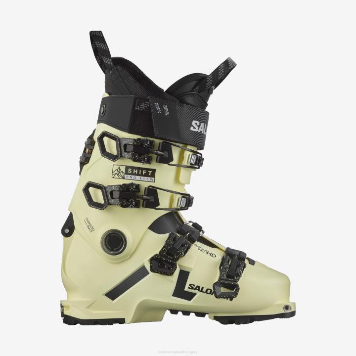 T8841902 Salomon gyengéd sárga-fekete-fehér női freeride csizma shift pro 110 finom sárga-fekete-fehér színben