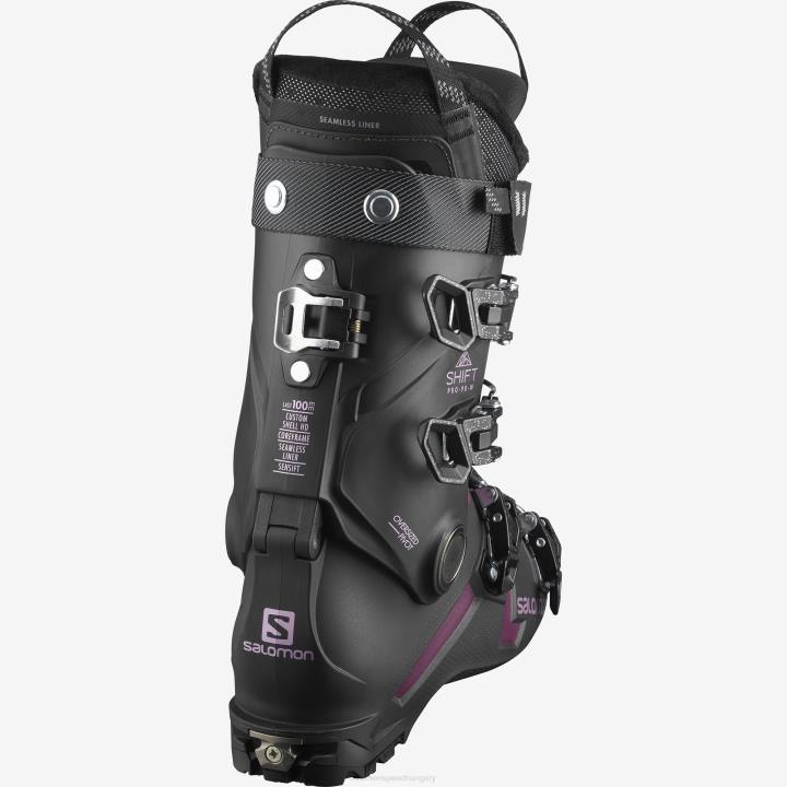 T8841905 Salomon fekete-bordó női freeride csizma shift pro 90 at black-burgendy