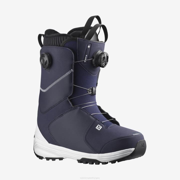 T8841953 Salomon este kék-fehér női snowboard csizma kiana dual boa estélyi kék-fehér