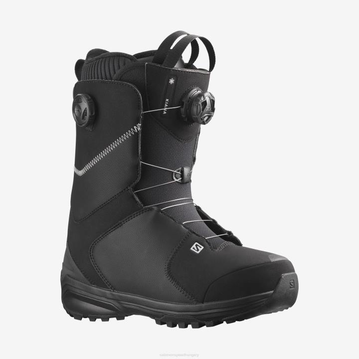 T8841954 Salomon fekete ezüst női snowboard csizma kiana dual boa fekete-ezüst