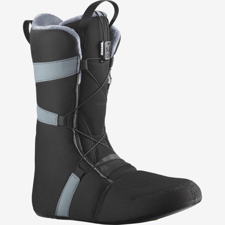 T8841956 Salomon fekete-viharos időjárás női snowboard csizma ivy boa fekete-viharos időjárás