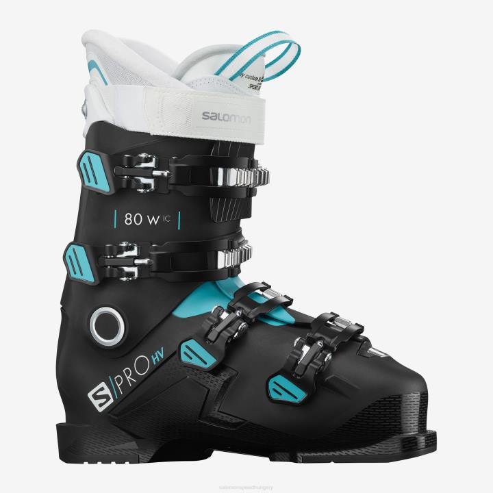 T8842237 Salomon fekete-búvár kék-fehér női on-piste csizma s/pro hv 80 w ic fekete-búvár kék-fehér