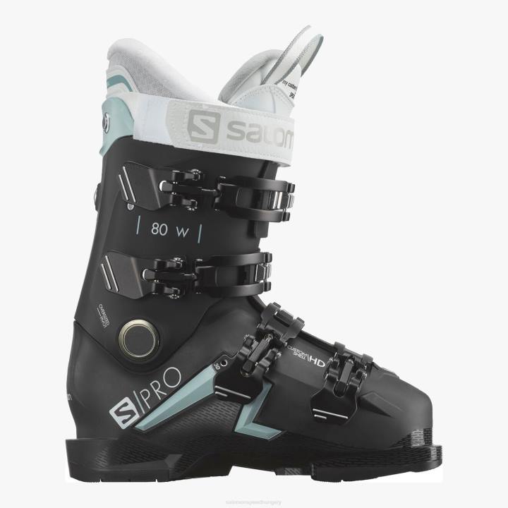 T884331 Salomon fekete/sterling kék/fehér s/pro 80 cs gw sícipő női fekete