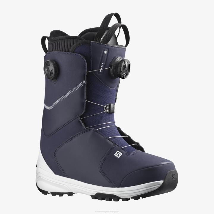 T884374 Salomon fekete/szálka kiana dual boa snowboard csizma női fekete