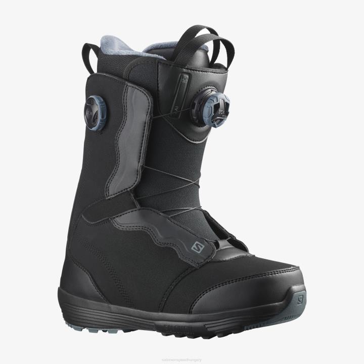 T884376 Salomon fekete/viharos időjárás ivy boa sj boa női fekete