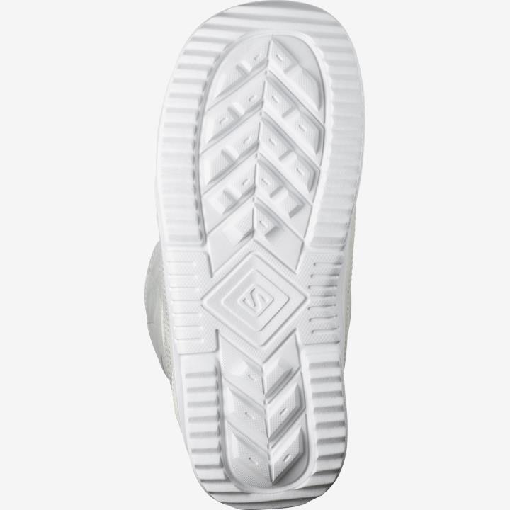T884377 Salomon fehér / holdkőzet / esti köd gyöngy boa snowboard csizma női fehér