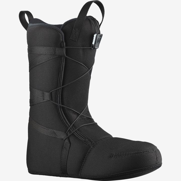 T884379 Salomon fekete/királylila gyöngyboa snowboard csizma női fekete