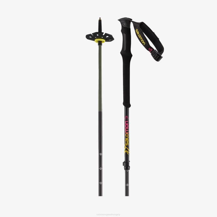 T884364 Salomon fekete sárga mtn carbon s3 síbotok fekete