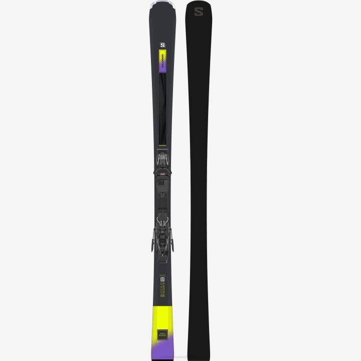 T884321 Salomon fekete/savzöld/szürkületlila s/max n¡ã10 xt + m10 gw l80 sífekete