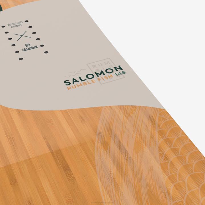 T8841942 Salomonnői all-mountain snowboard dübörgő hal