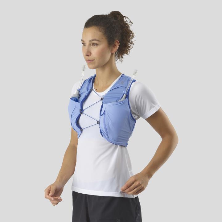 T8841857 Salomon provence-ében-tengeri kék női futómellény lombikkal, benne sense pro 5 tengeri kék