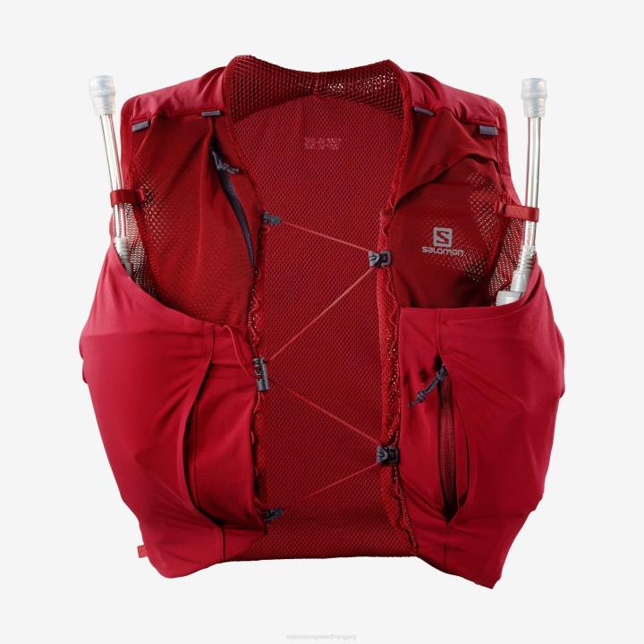T8841859 Salomon piros chilis-ébenfa női futómellény lombikkal, benne sense pro 5 piros chili-ébenfa