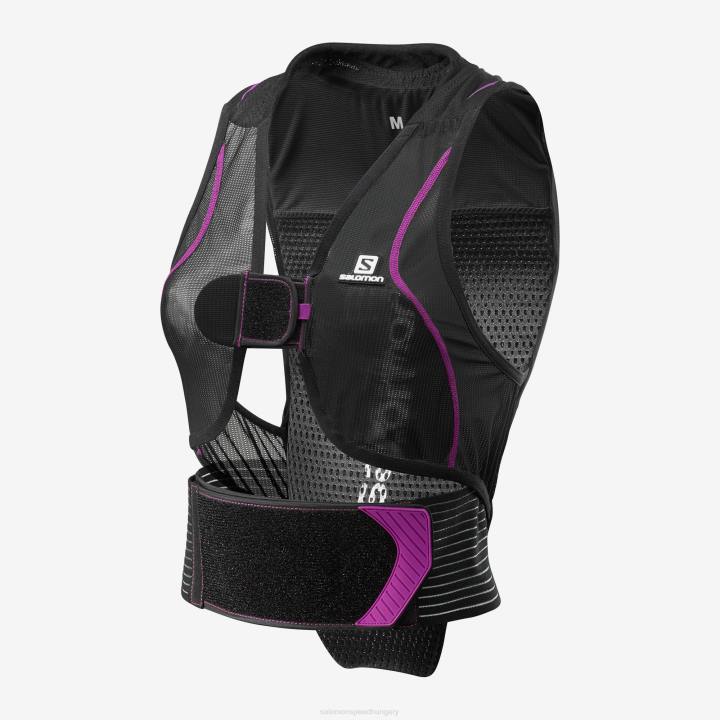 T884297 Salomon fekete/lila flexcell hátvédő női fekete